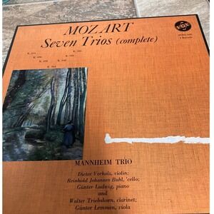 Mozart Seven Trios Complete Mannheim Trio Vox SVBX 568 3 Record Vinyl Box Set